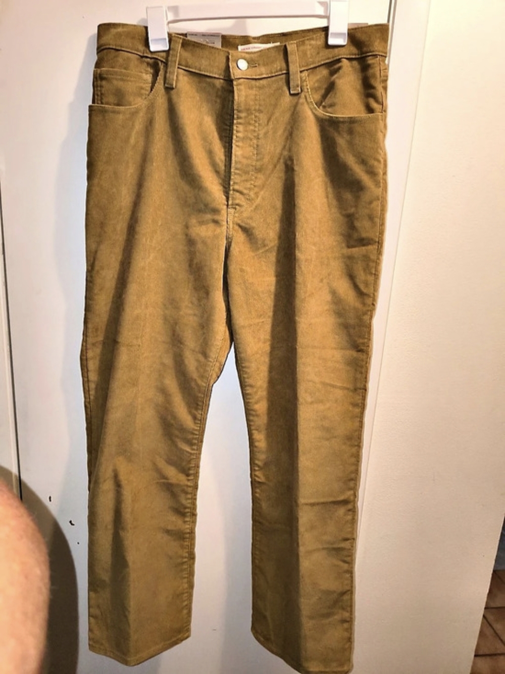Levi's Ribcage Straight Ankle Corduroy Pants Brown Waist 32
